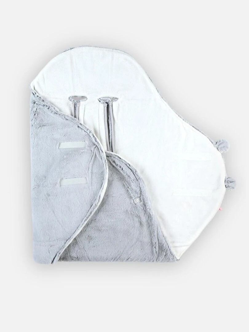 Couverture promenade en fausse fourrure   Noukie's   Gris