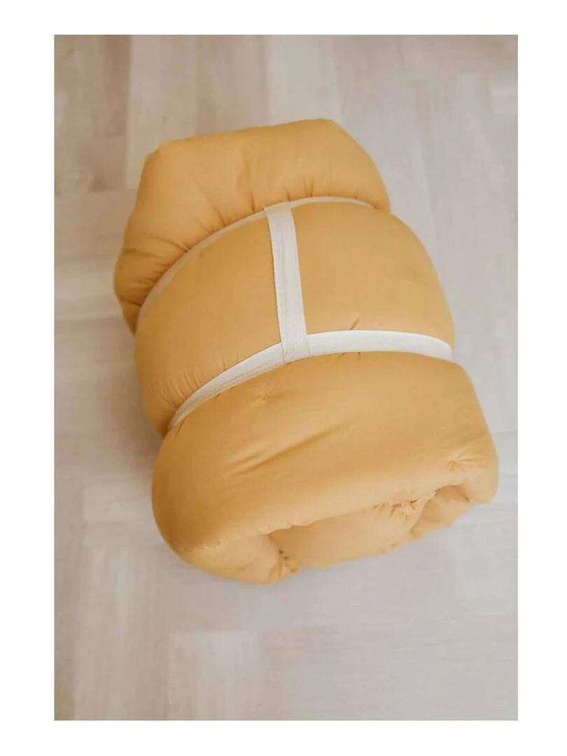 Tapis de jeu 3 en 1 en coton bio Bloom moutarde   Jaune