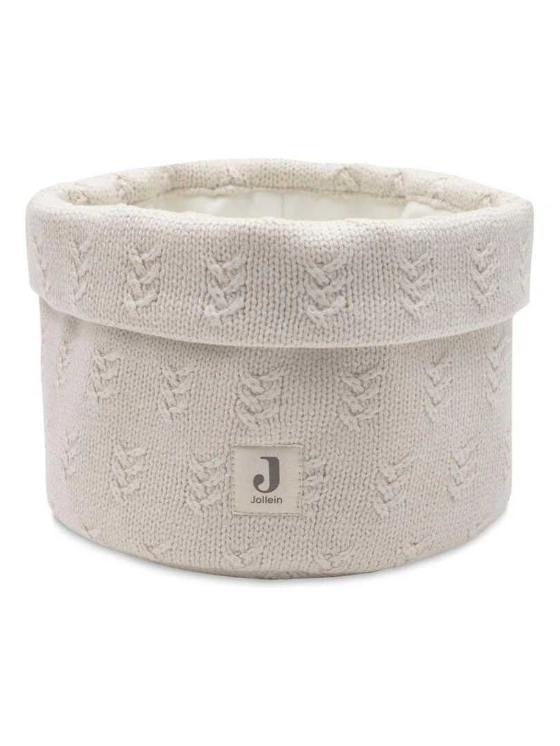 Panier de rangement Grain knit Oatmeal (14 x 18 cm) Ecru