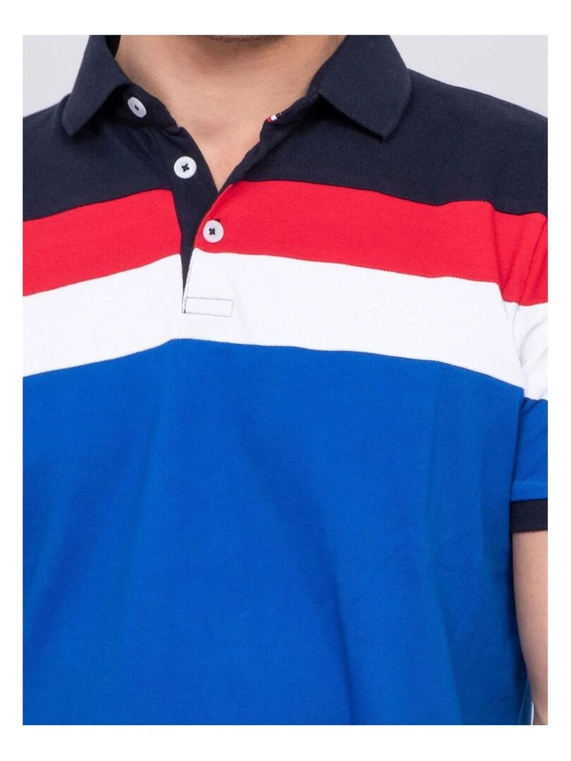 Polo pur coton PORIDE   Bleu roi