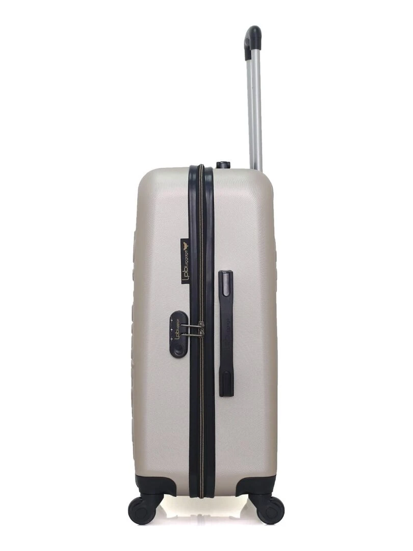 LPB LUGGAGE   VALISE WEEKEND ABS ELEONOR 4 ROUES 65 CM   Beige
