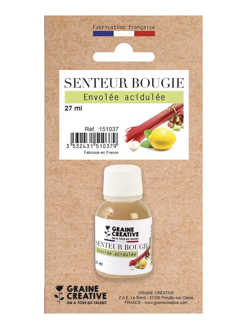 Parfum pour bougies 27 ml Envolée acidulé Multicolore