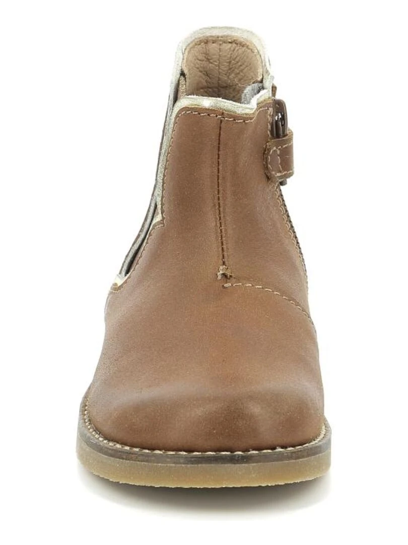 Boots Cuir Sarmille   Marron