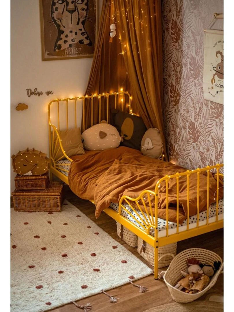 Tapis Coton Nümi Ambre par Nattiot   100 x 150 cm   Nattiot   Rose framboise