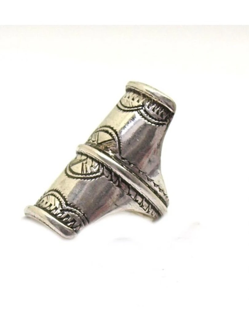 Bague Chevalière Argent Gravé Bijoucolor Argent