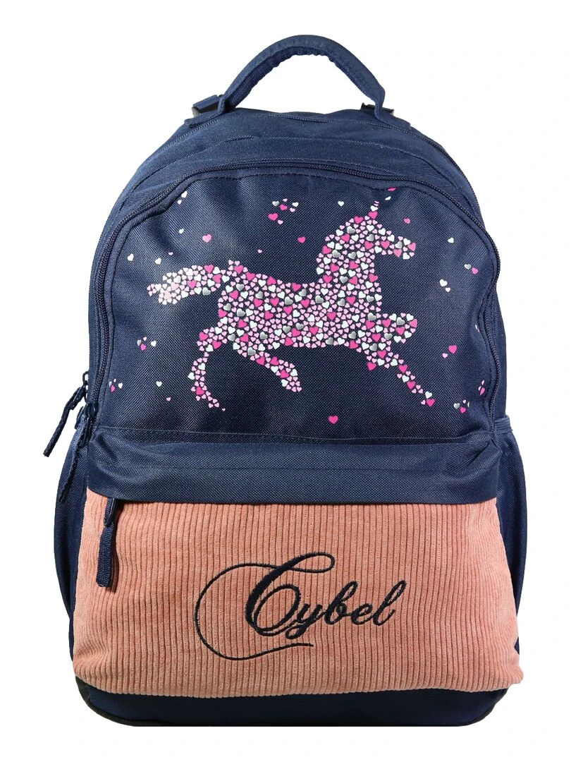 BAGTROTTER Sac à dos 2 compartiments 43 cm Cybel X Phileas Cheval Licorne Bleu Bleu