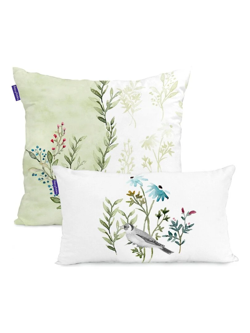 Housse de coussin Vernazza "Happyfriday" Blanc