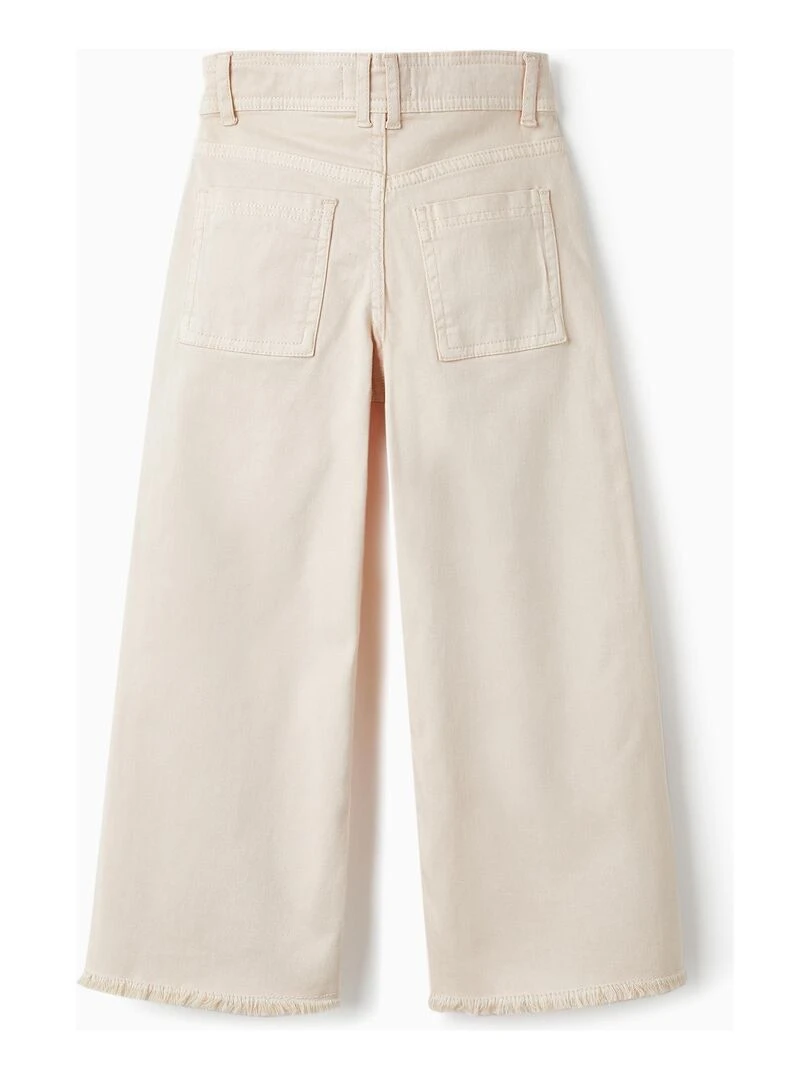 Pantalon en coton pour fille 'Wide Leg' THE WAVE TRIBE Blanc