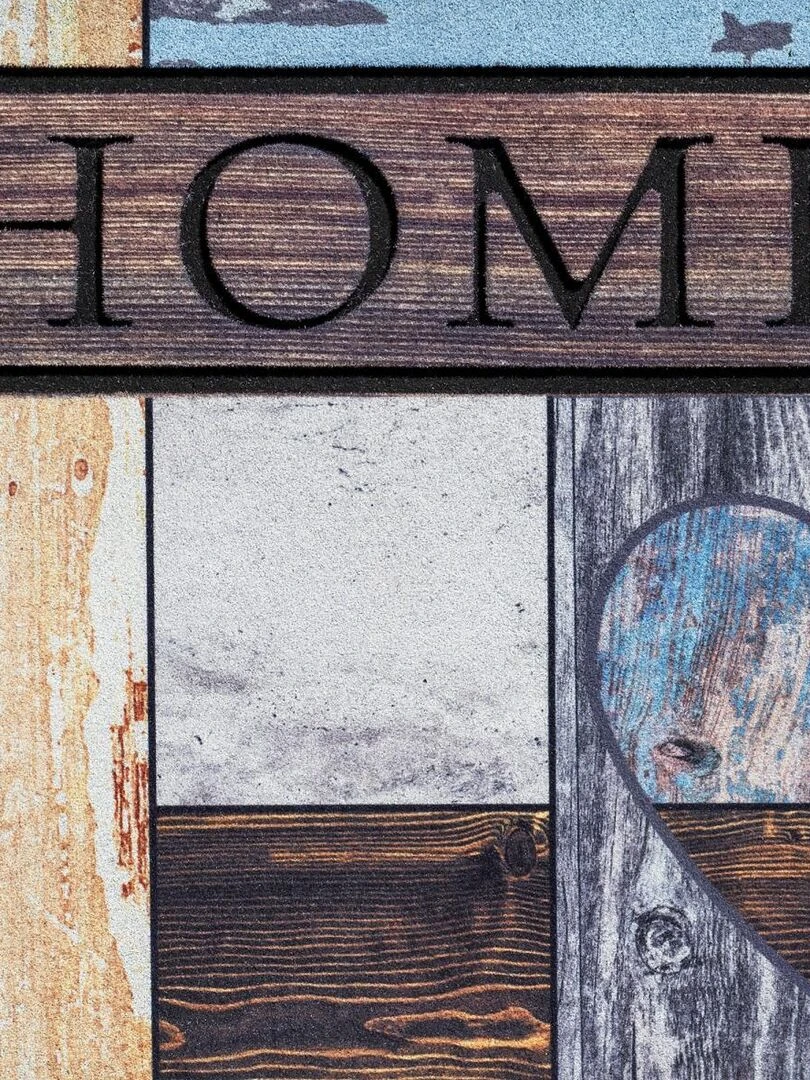 Paillasson en caoutchouc 45x75 cm HOME Multicolore
