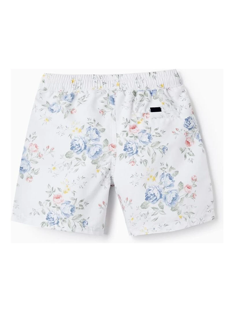 Short De Bain Avec Fleurs UPF 80 Pour Garçon 'You&Me' BROTHERS&SISTERS Beige clair