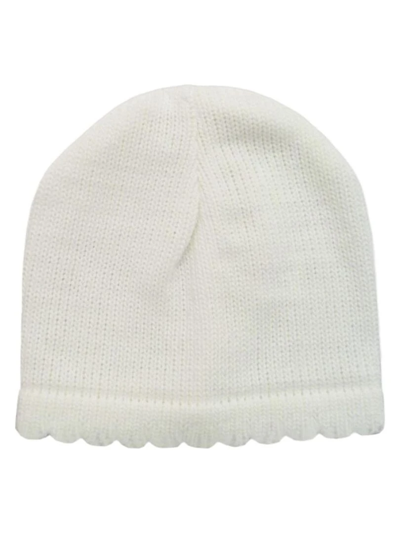 Bonnet Tricot LES CHATOUNETS Blanc