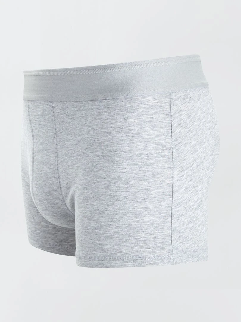 Lot de 3 boxers unis   Bleu/rouge/gris