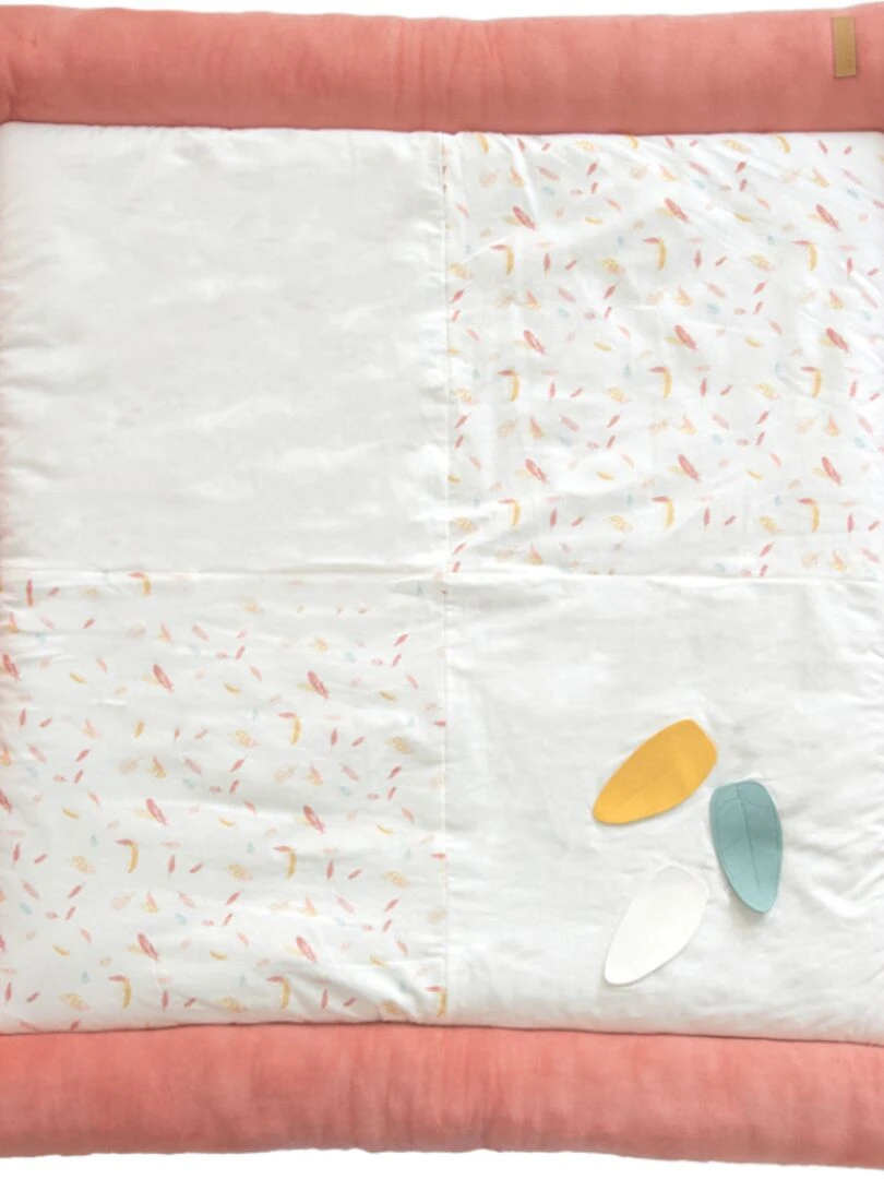 Tapis de parc Happy (100 x 100 cm) Rose