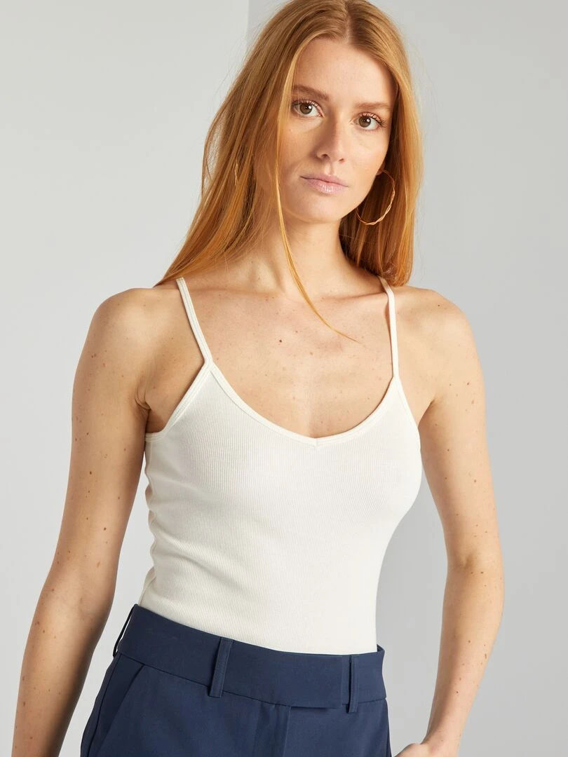 Body débardeur   Blanc
