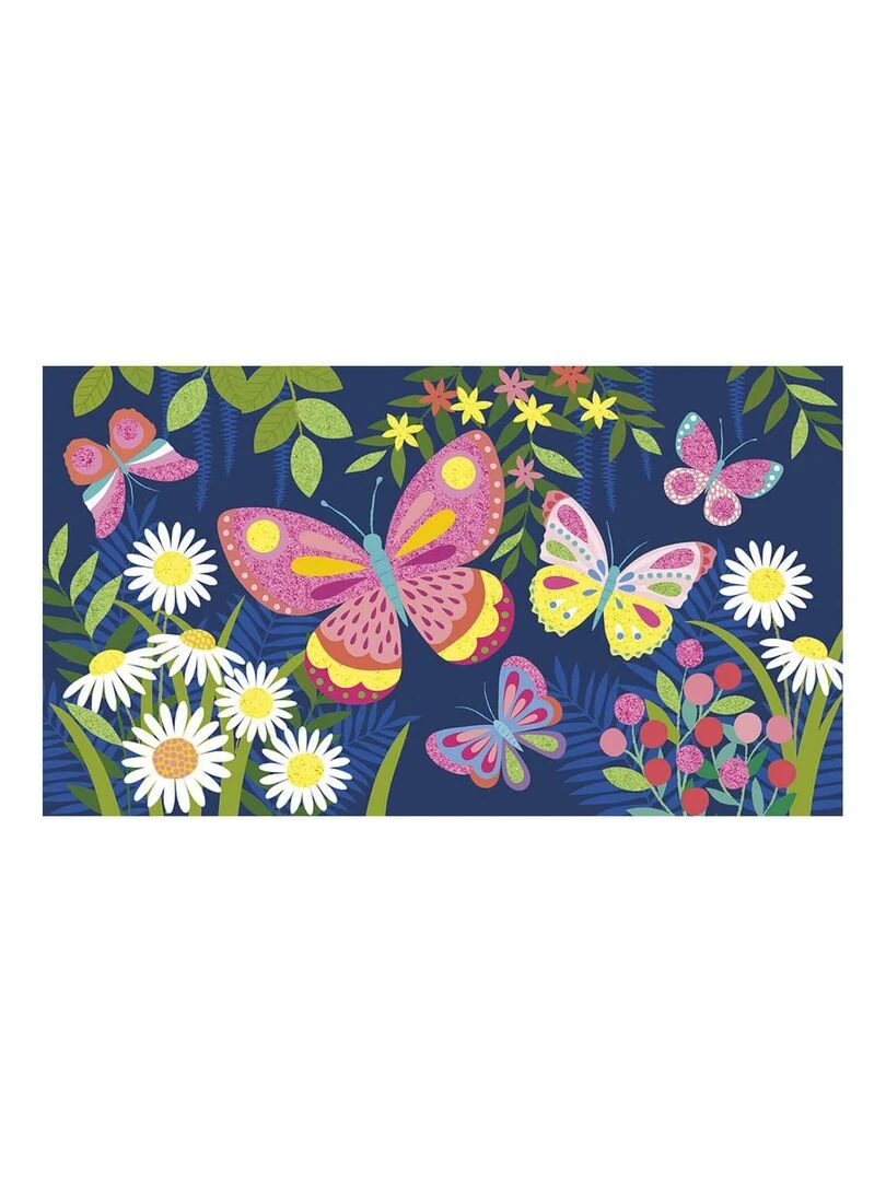 Cartes Créatives Sables Fluos Papillons   N/A