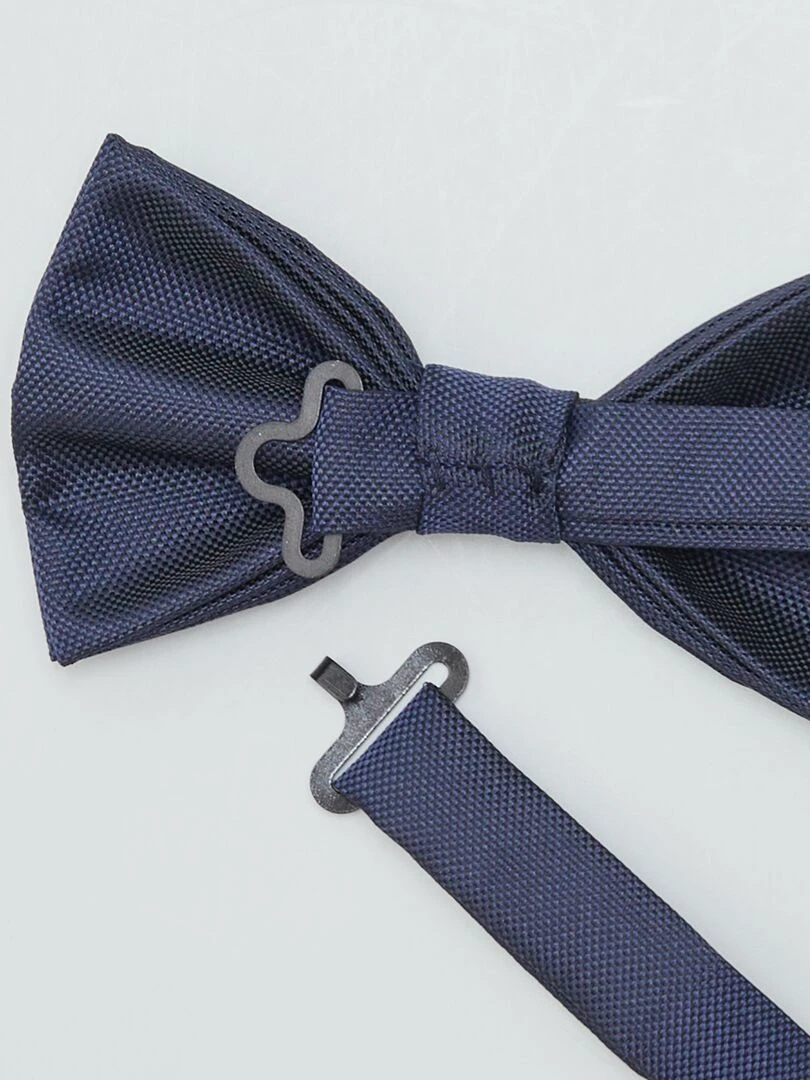 Noeud papillon texturé Bleu marine