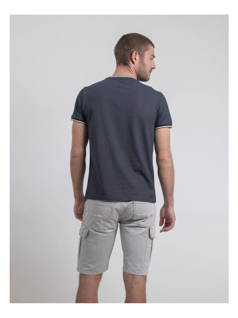 T shirt col rond NATEODOR Bleu marine