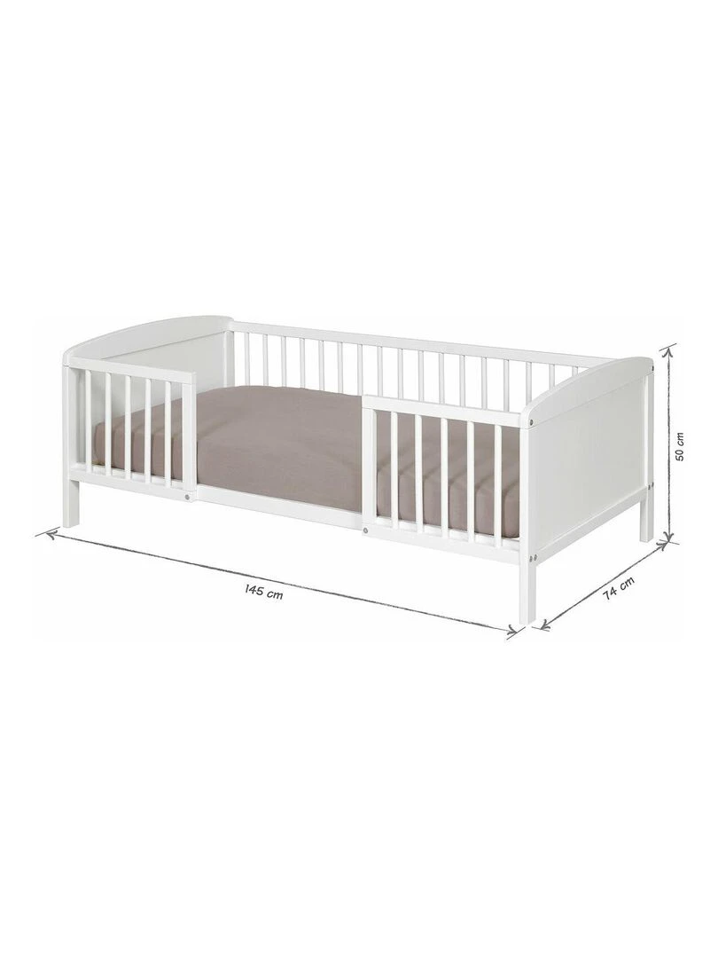Pack lit enfant avec matelas Peyo   AKITEN RETAIL   Blanc Blanc