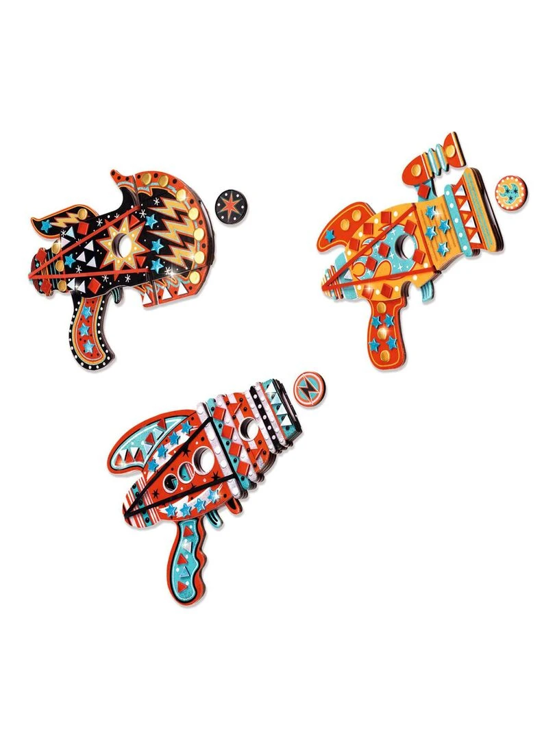 Coffret DIY : 3 Lanceurs de jetons à décorer : Kosmik   N/A