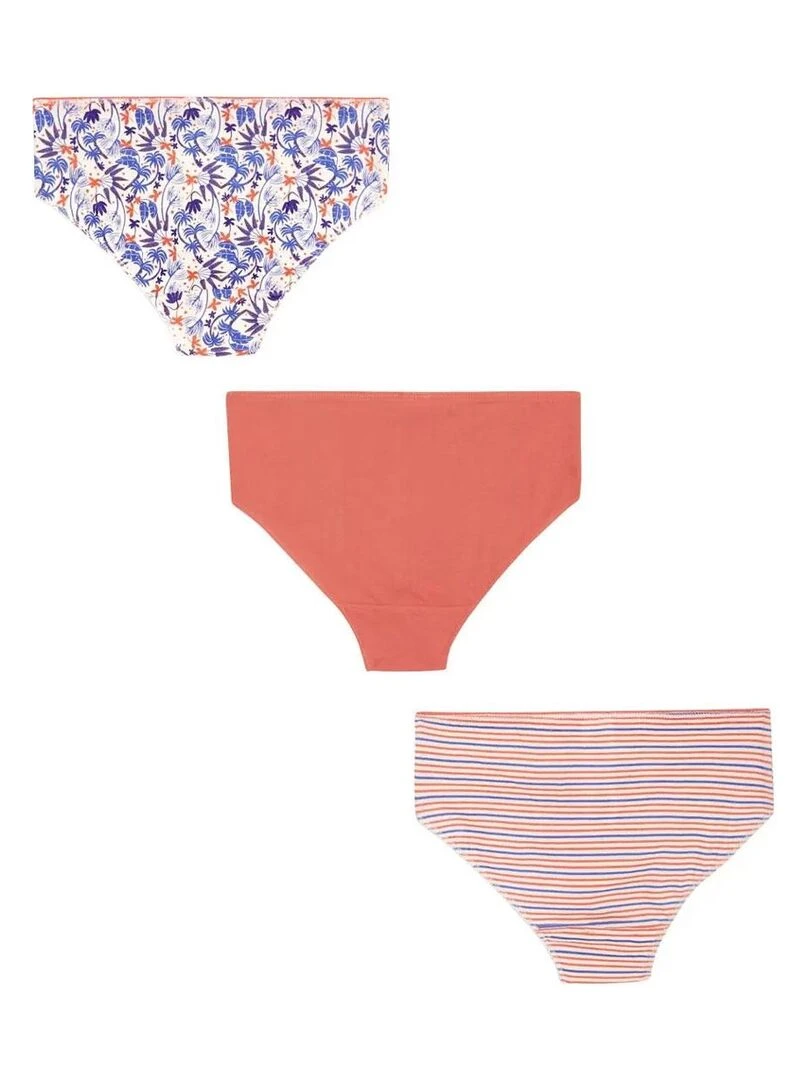 Lot de 3 culottes fille Piper Rose