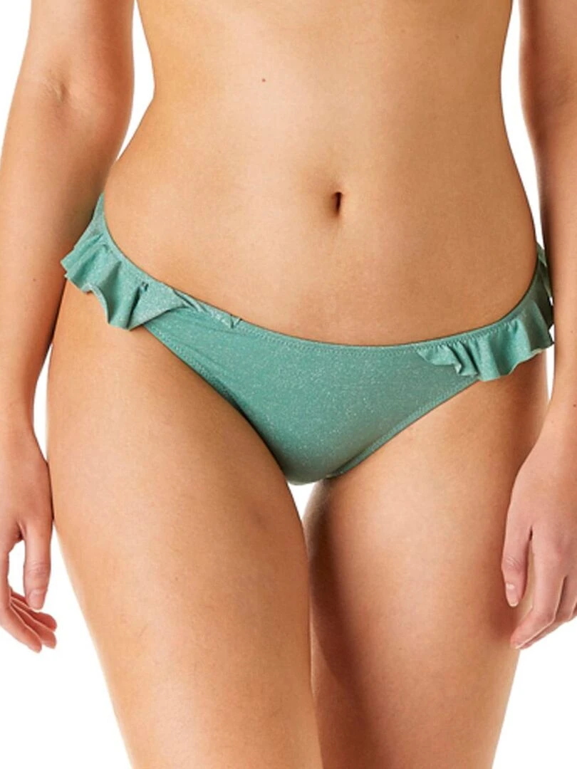 Slip de bain tanga CARNAVAL Brigitte Bardot Bain Vert