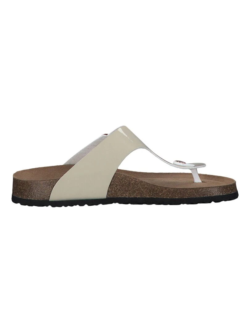 Mules Cuir Tamaris   Beige