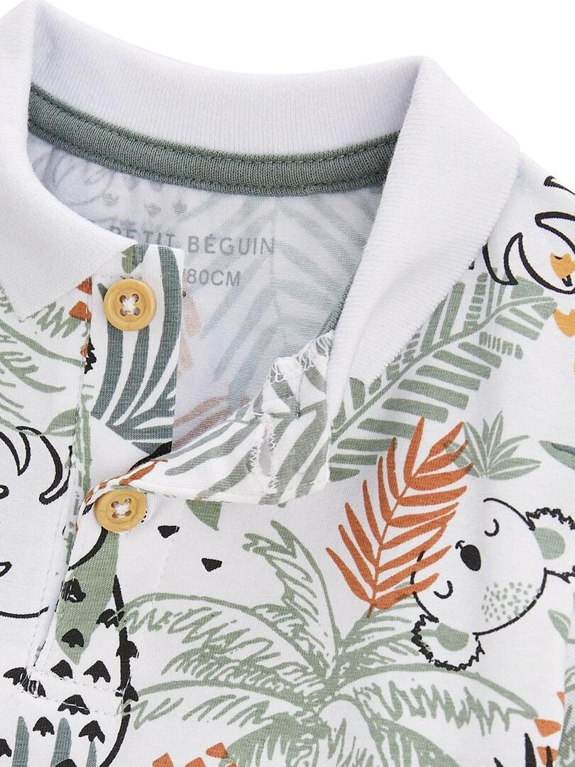 Polo enfant Hector   Blanc