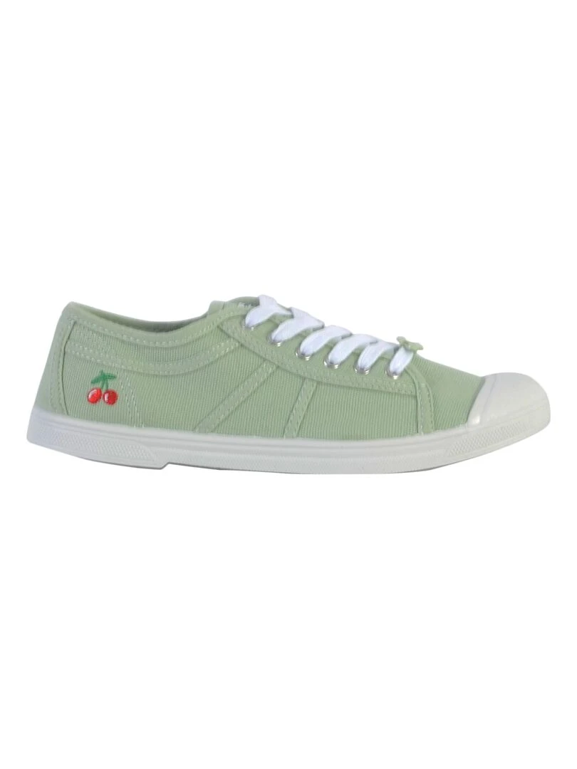 Tennis à Lacets Le Temps Des Cerises Basic 02 Vert