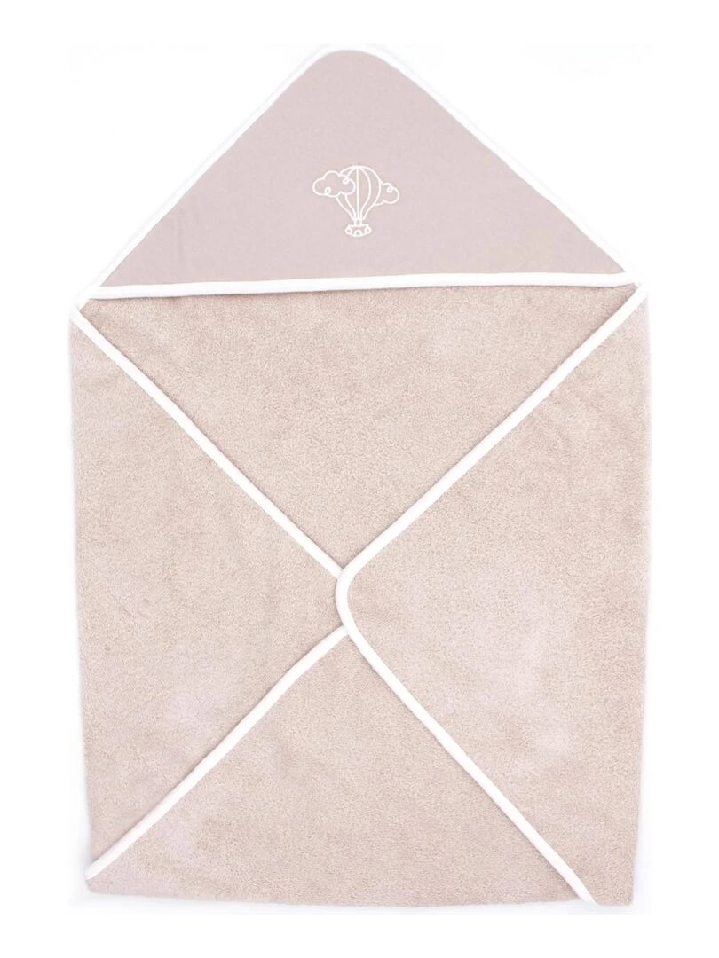 Cape de Bain Bébé 100% Coton Bio Couleur bébé 100% coton biologique Beige
