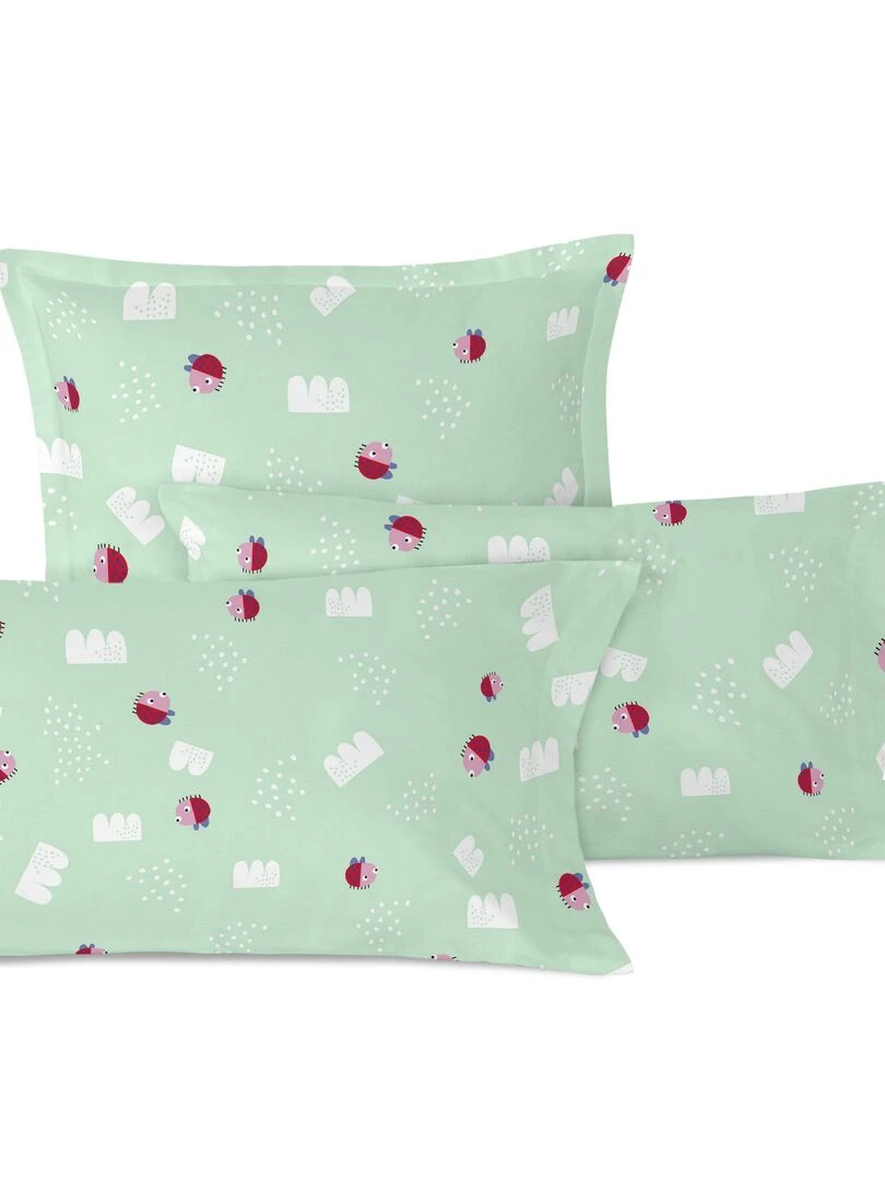 Taie d'oreiller Patchwork animal "Happyfriday" Blanc