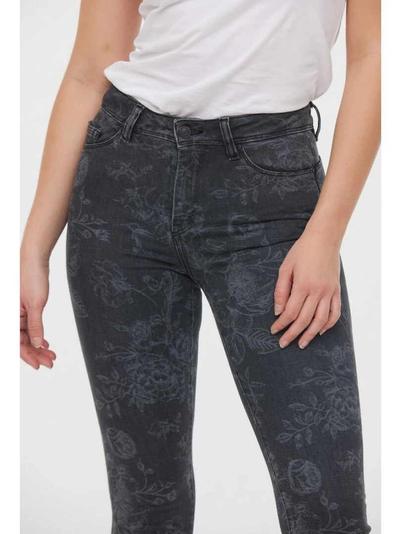 Lee Cooper   Jean coton slim push up JAMIA   Gris