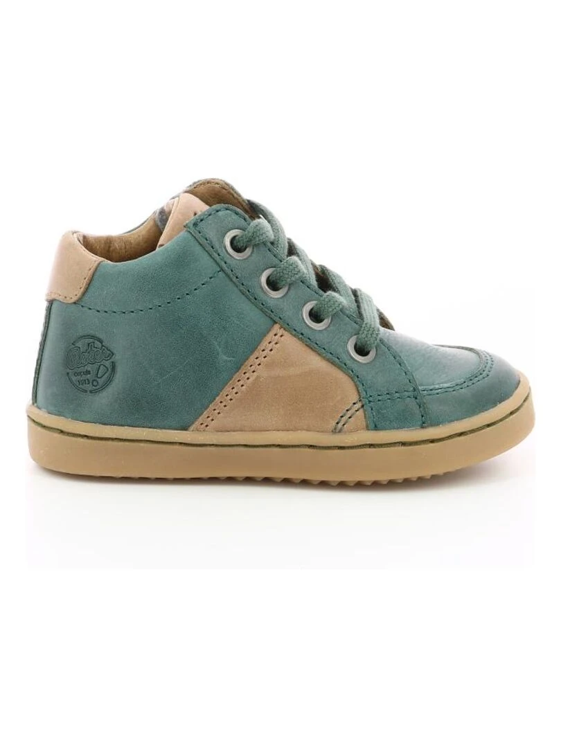 Sneakers hautes Cuir Wiki Vert