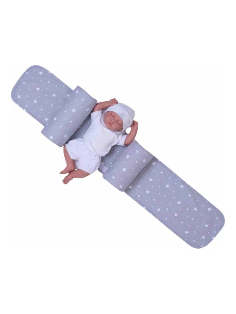 Cale bébé pour lit ou berceau  STELLA   Gris