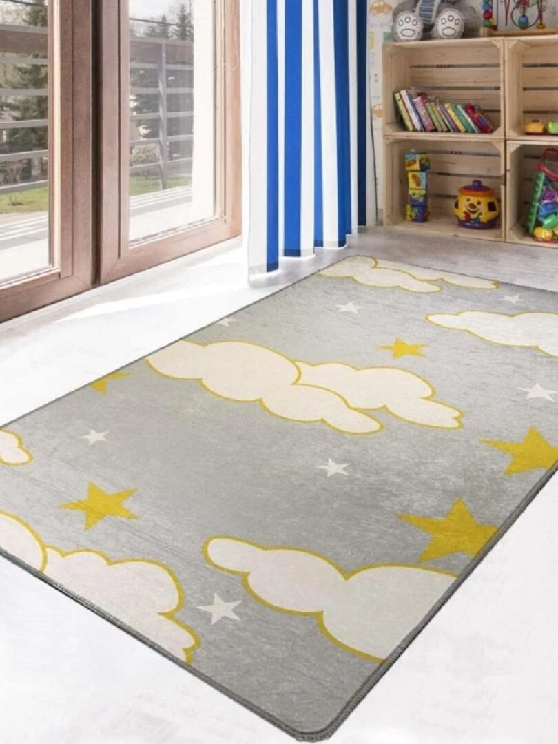 Tapis NUAGE Gris/Jaune Gris