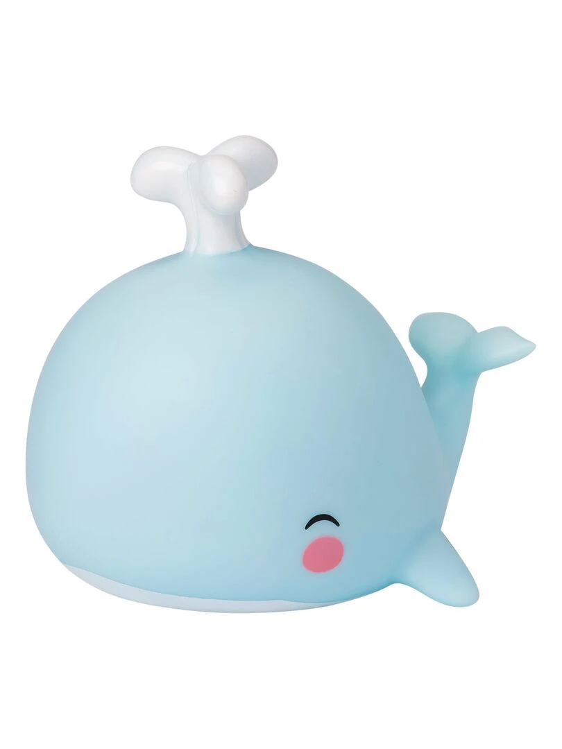 Petite veilleuse baleine (13 cm) Bleu