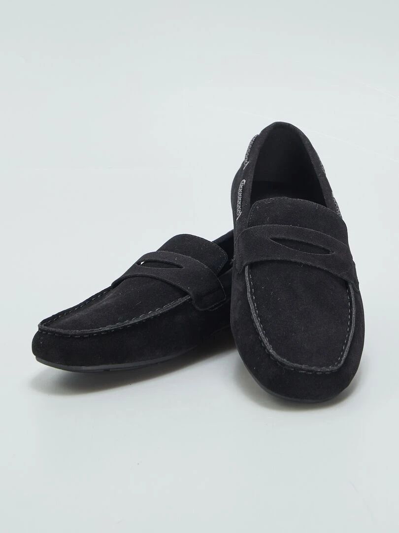 Mocassins en suédine   Noir