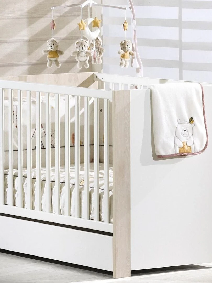 Tiroir de lit 120x60 en bois blanc SAUTHON Blanc