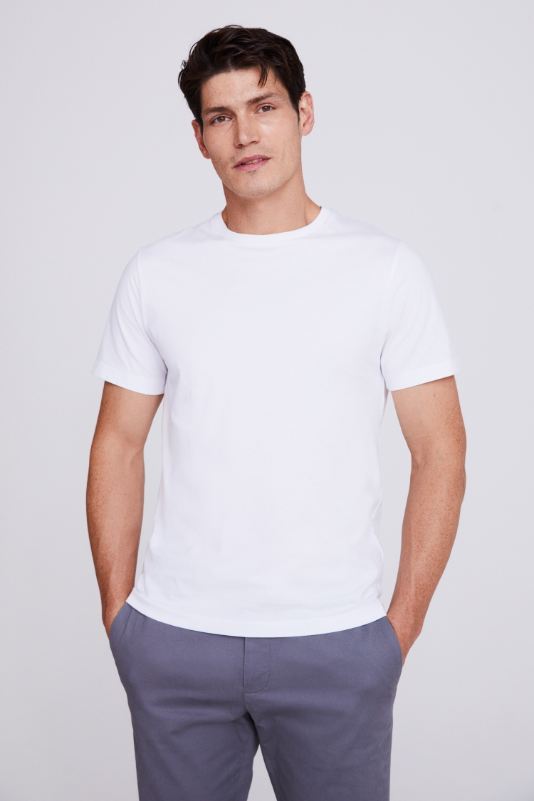 White Crew Neck T-Shirt Buy Online at Moss
