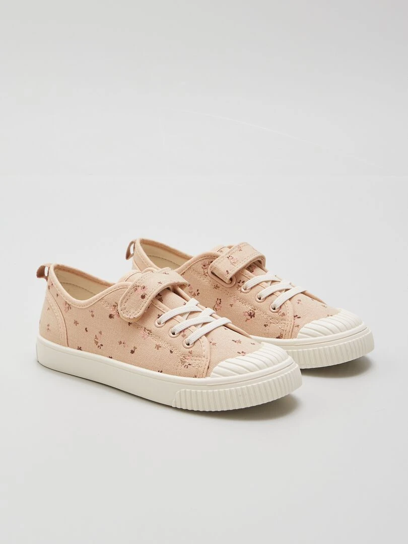 Baskets en toile Fleuri
