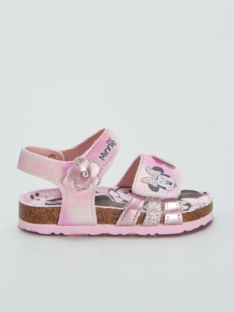 Sandales à scratchs 'Minnie' Rose