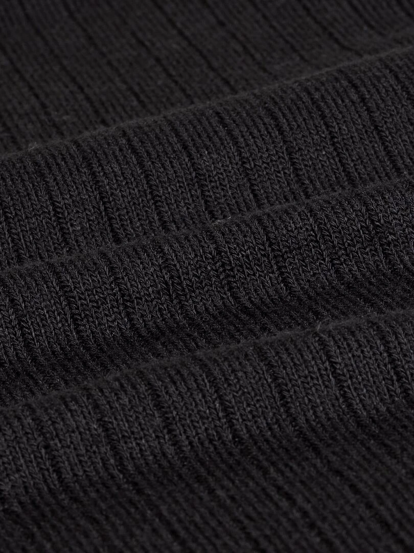 T shirt col carré Femme Noir   Noir