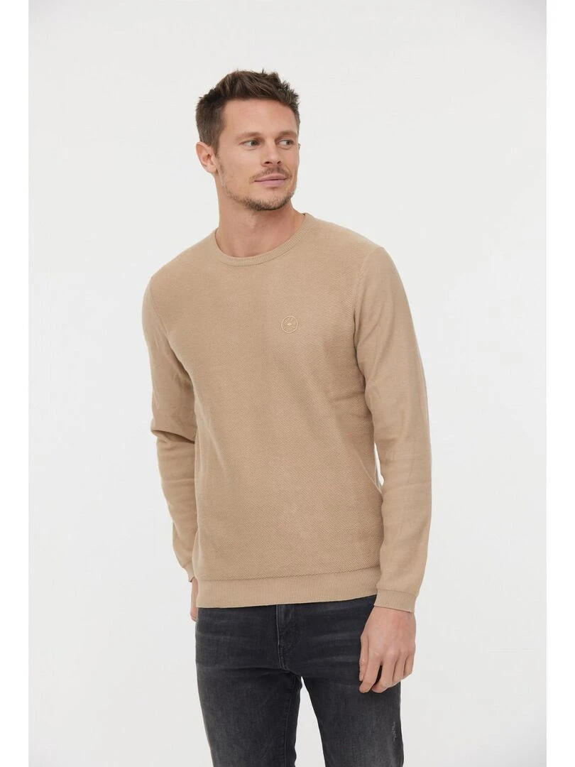 Lee Cooper Pull coton regular CIRO Beige argile