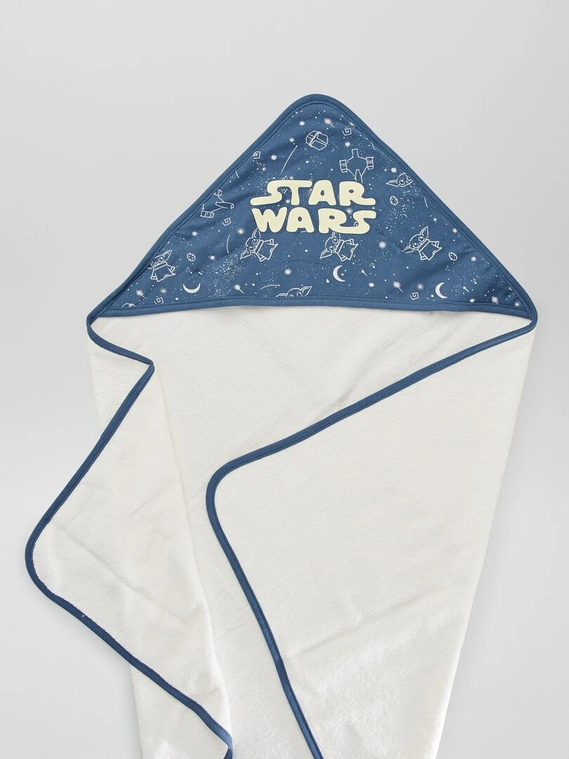 Cape de bain + gant de toilette 'Star Wars'   Bleu/blanc