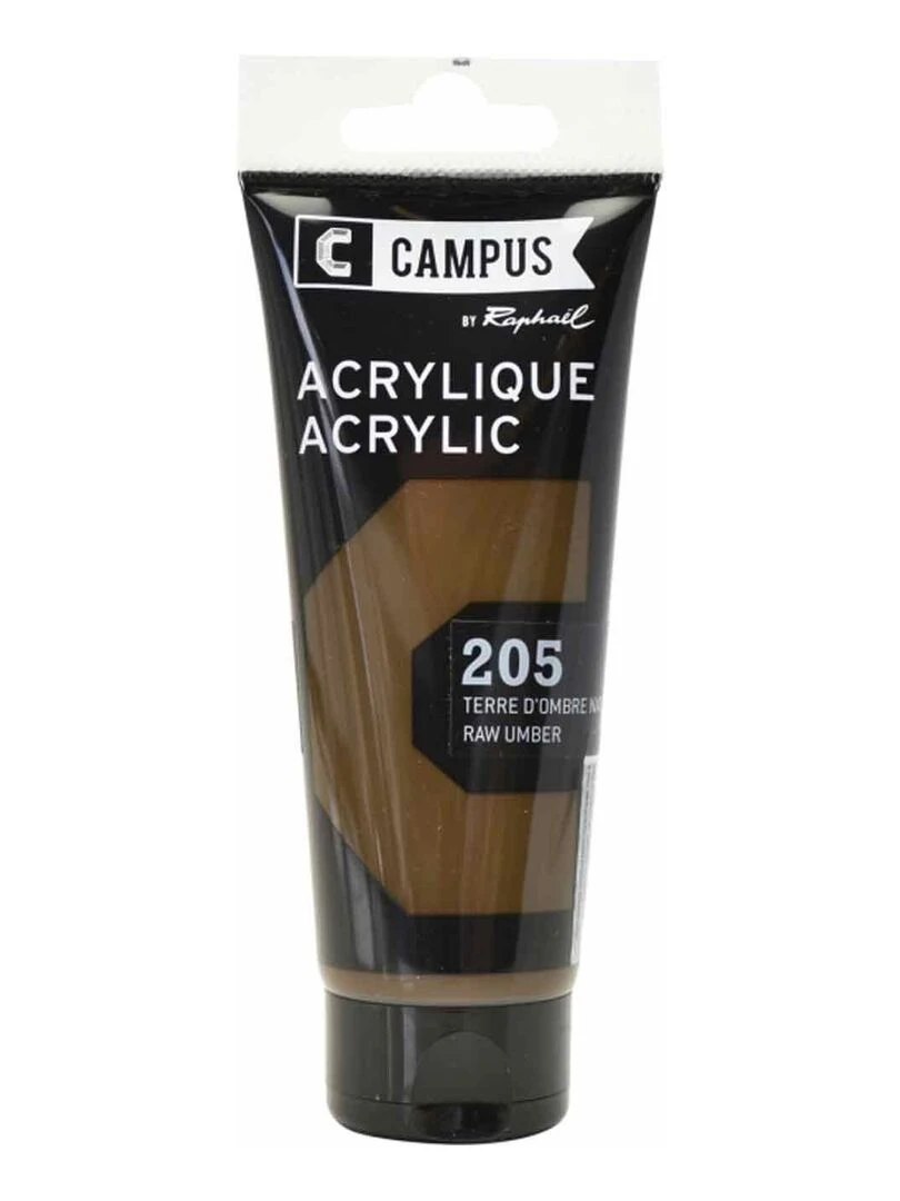 Peinture acrylique 100 ml Marron terre d'ombre naturelle n°205 N/A