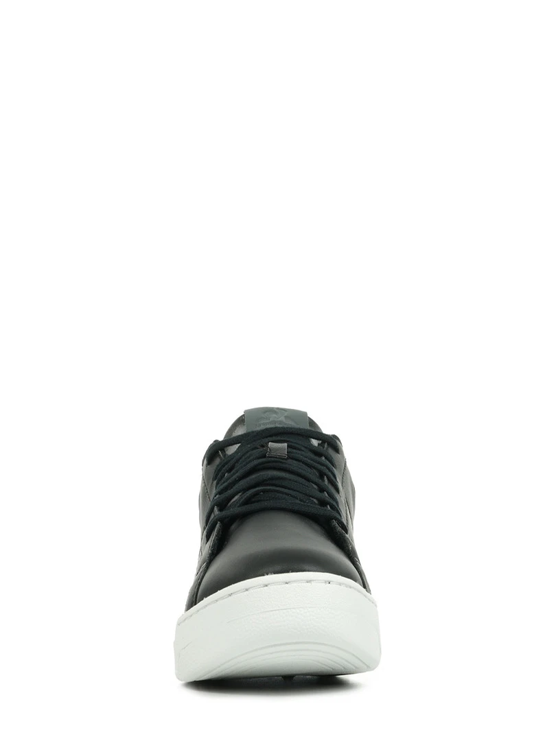 Baskets Le Coq Sportif Stadium Leather Mix   Noir