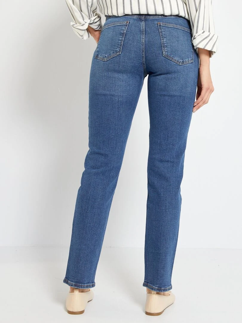Jean regular taille haute L30 Stone