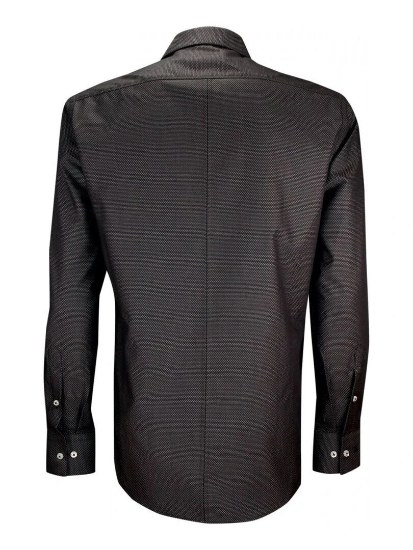 Chemise mode gorge cachée à motifs ANDREA   Noir