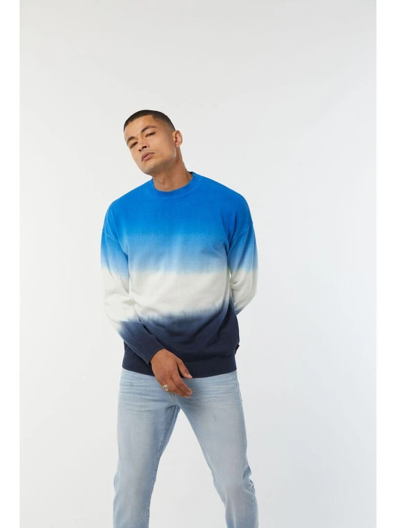 Lee Cooper   Pull manches longues coton loose CLENT   Bleu foncé