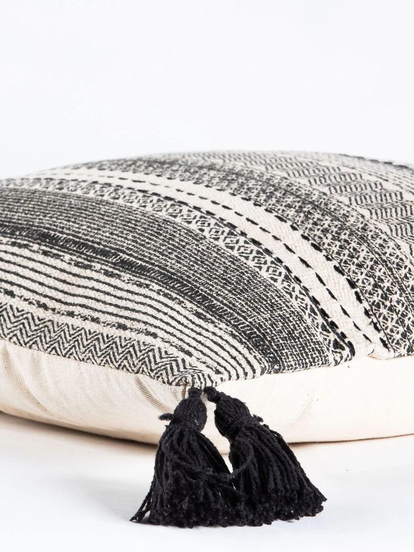 Rideau en coton recyclé avec œillets 'Deko&co'   Rouge foncé