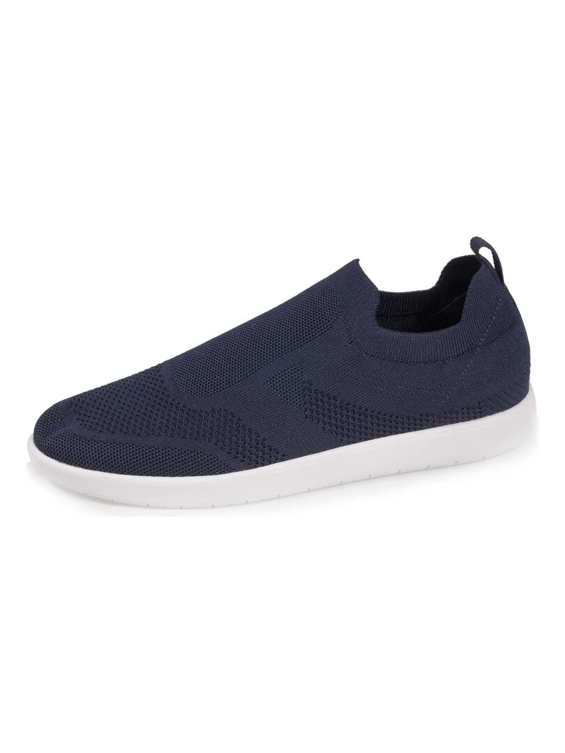Baskets Confort Homme Slip on Marine Bleu marine